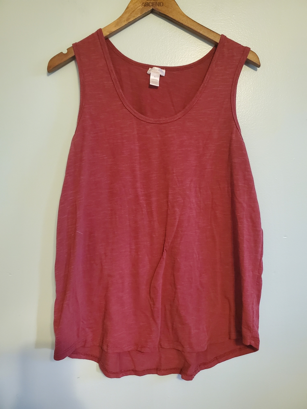 Ambrielle Dusty Rose Scoop Neck Tank Top
